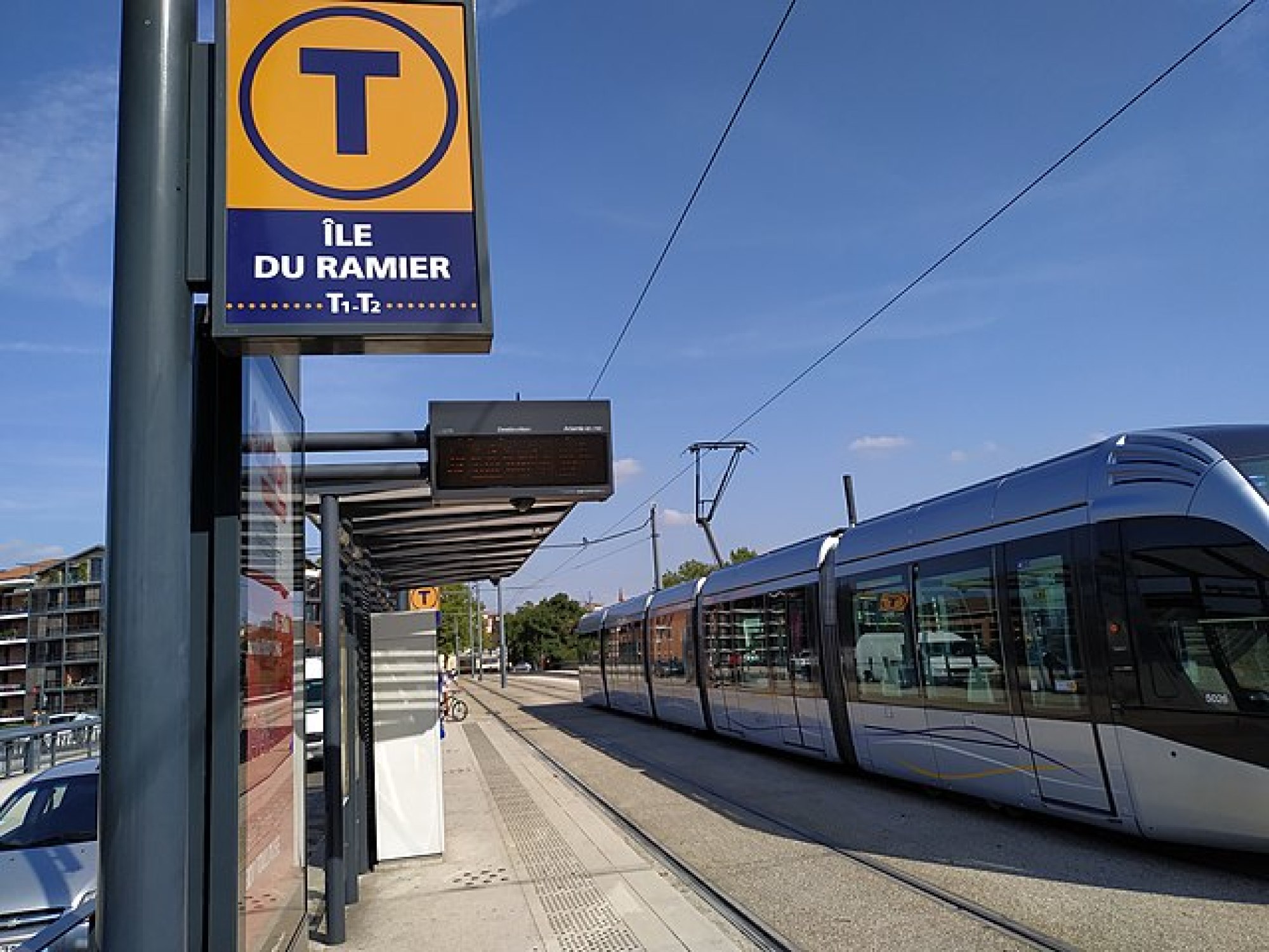 Arrêt du tramway 