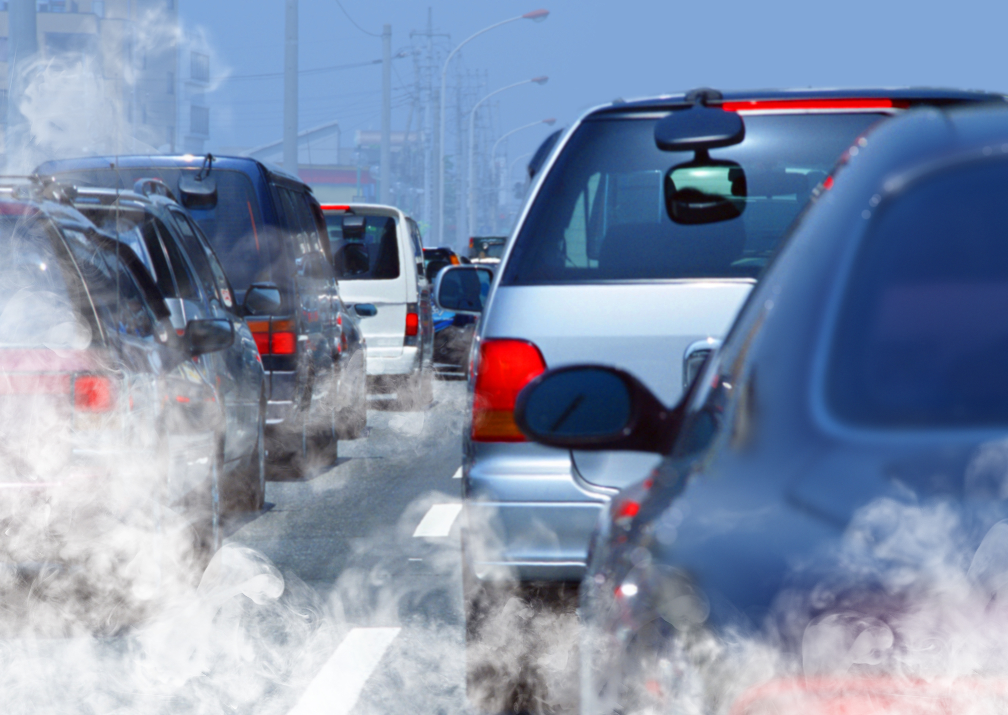 Voitures coincée dans els bouchons