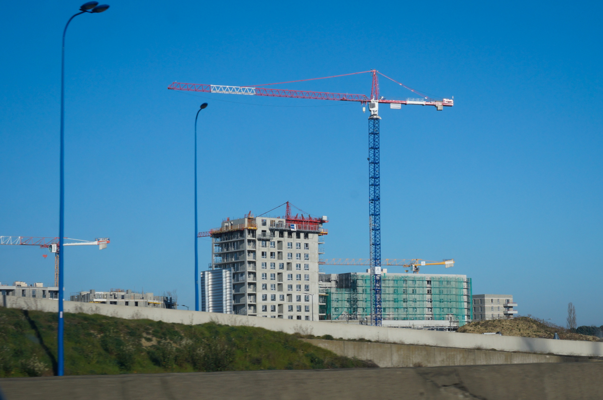 le chantier du quartier du Val d'Aran