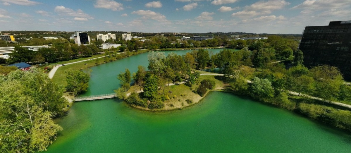 Pinel Labège –Vue aérienne du lac de Labège