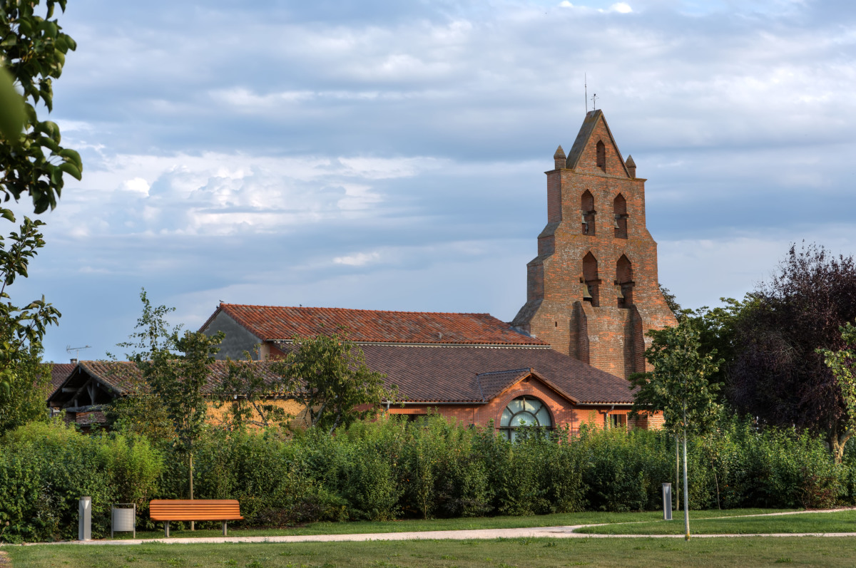 loi Pinel Frouzins –Vue aérienne de l'Église de Frouzins