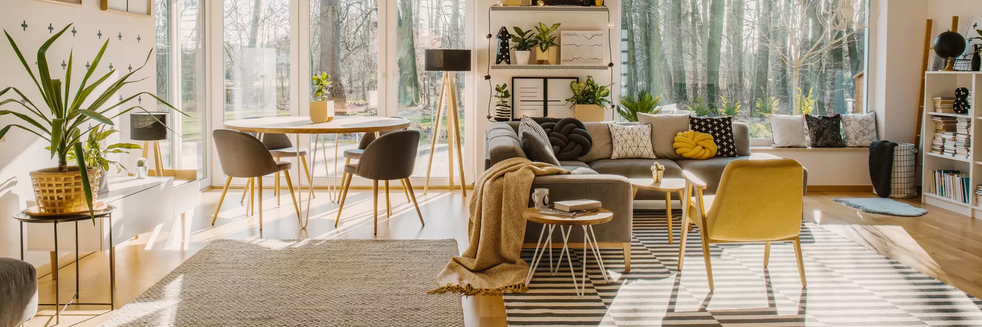 Un salon lumineux