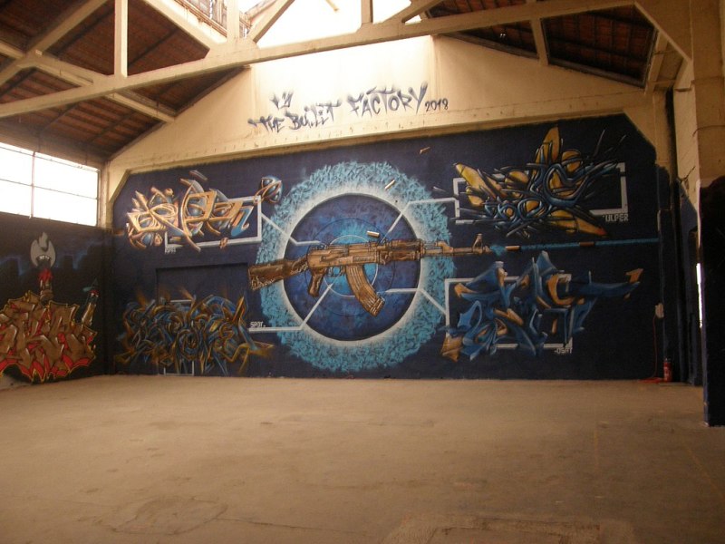 Cartoucherie Toulouse – Un graffiti dans les Halles