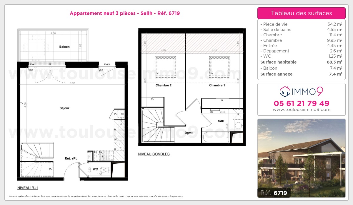 Plan et surfaces, Programme neuf  Référence n° 