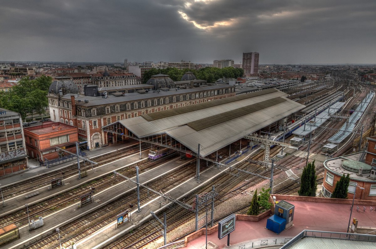 Les voies ferrées de la gare Matabiau