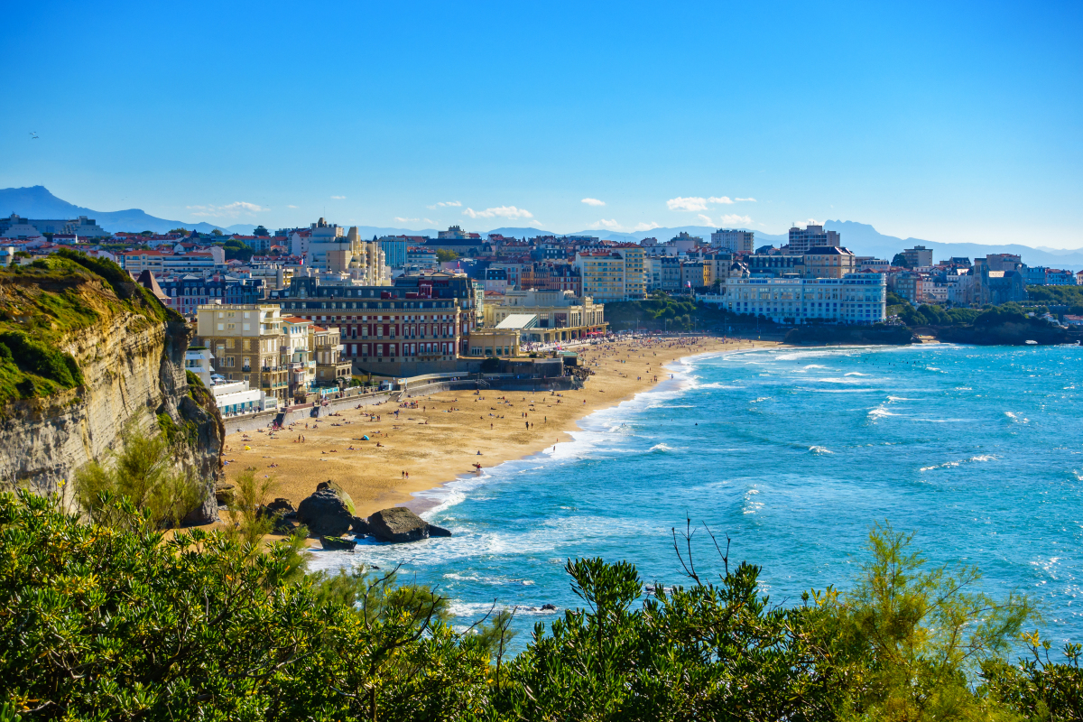 Immobilier 2023 – Vue de la plage de Biarritz