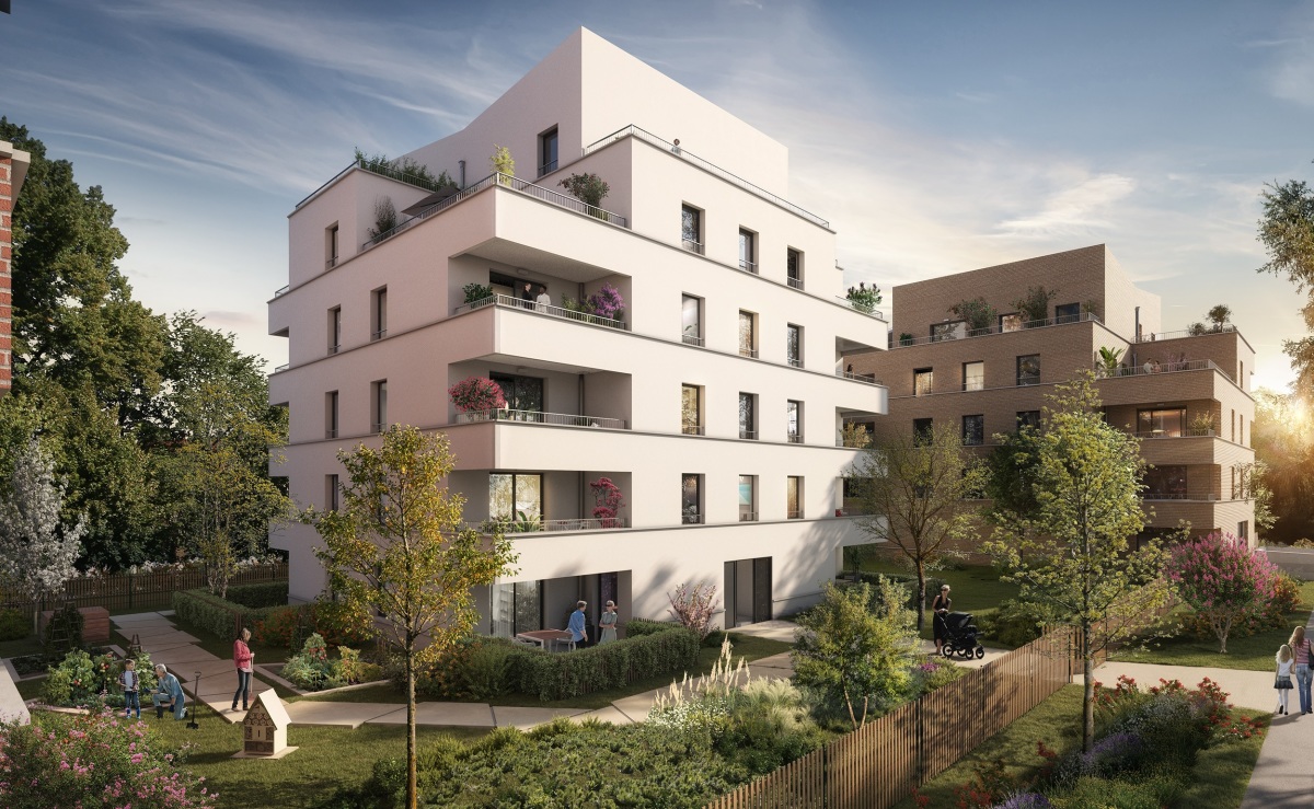 Programme neuf Place Faubourg : Appartements neufs à Montaudran référence 6823, aperçu n°0
