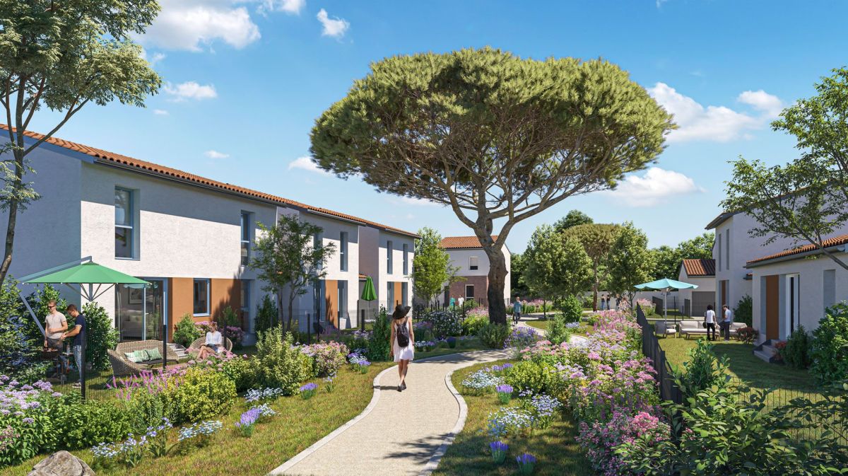 Programme neuf Jardins de Badera : Maisons neuves et appartements neufs à Baziège référence 6839, aperçu n°0