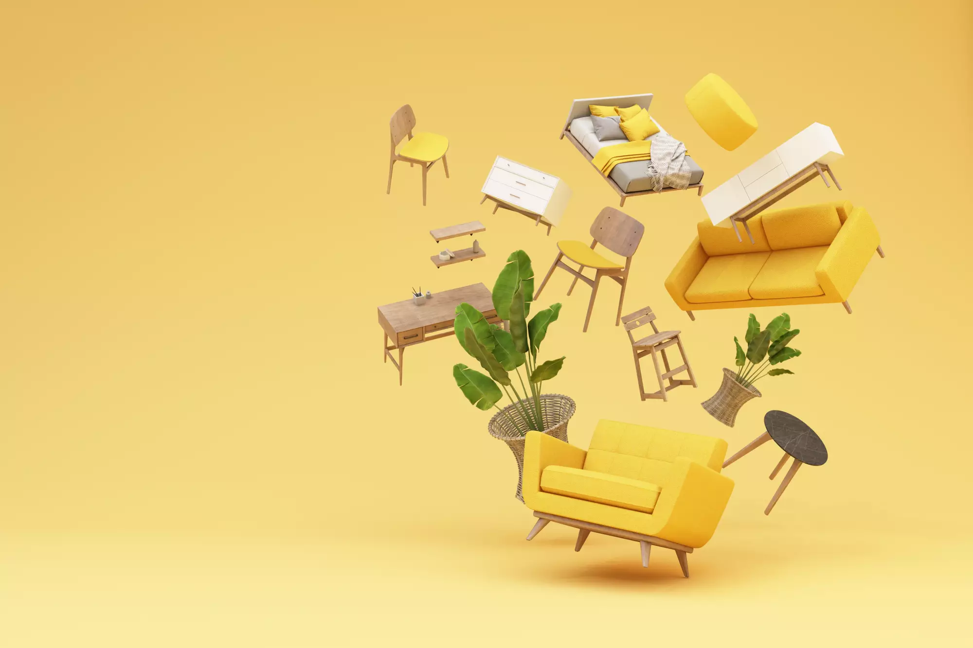 des meubles design qui s'envolent