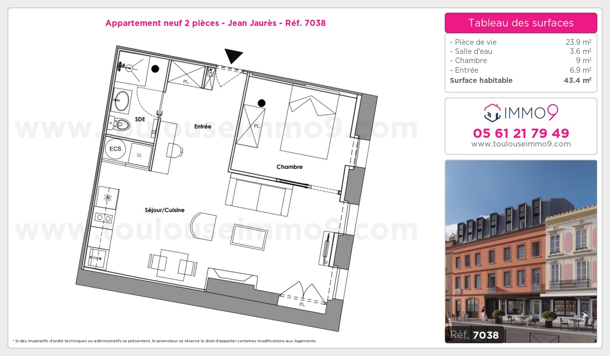 Plan et surfaces, Programme neuf  Référence n° 