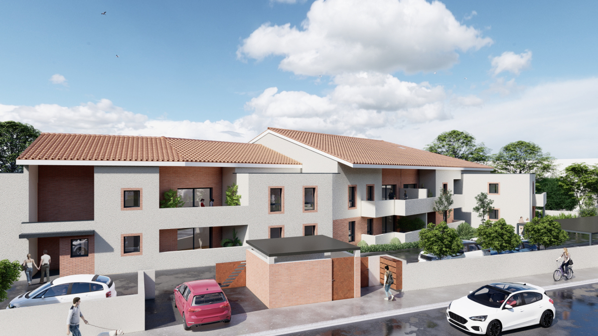 Programme neuf Côté Ouest : Appartements neufs à Castelginest référence 7068, aperçu n°2