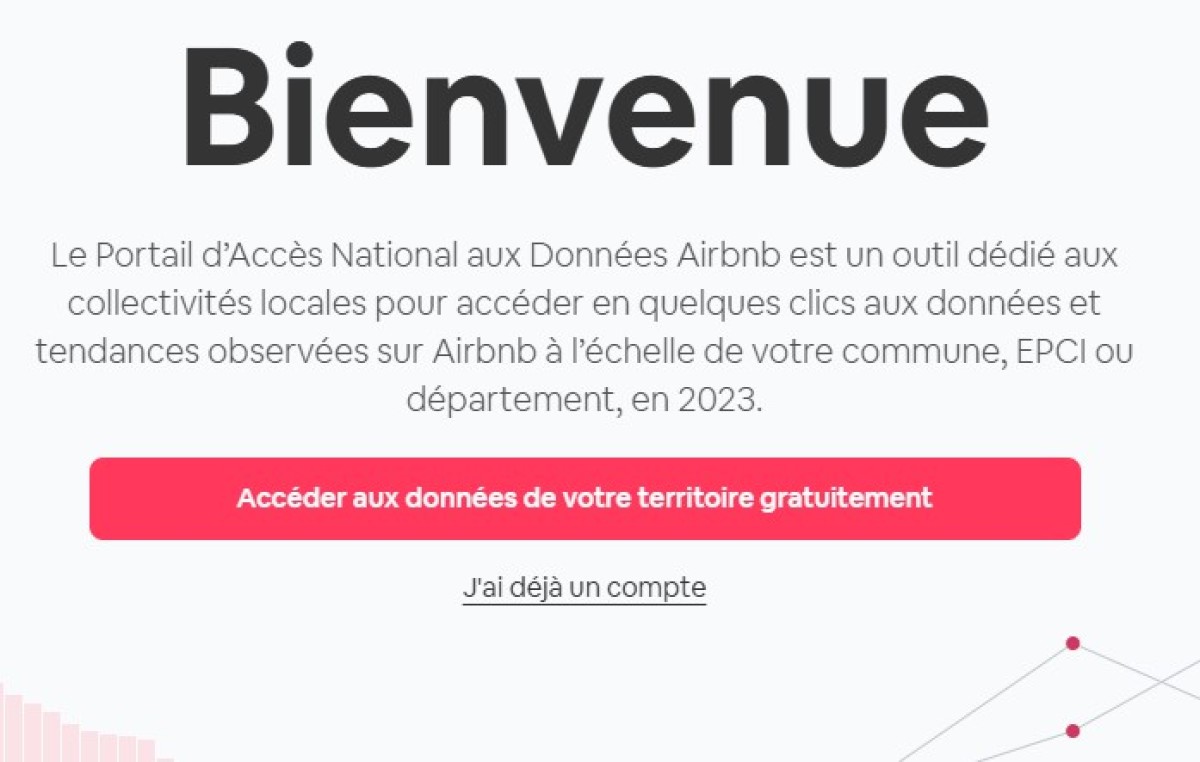 page d'accueil du site panda airbnb