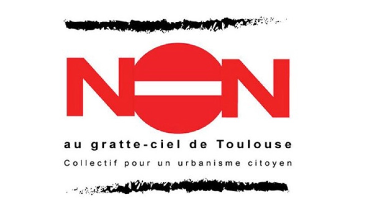 logo de l'association non au gratte-ciel de Toulouse