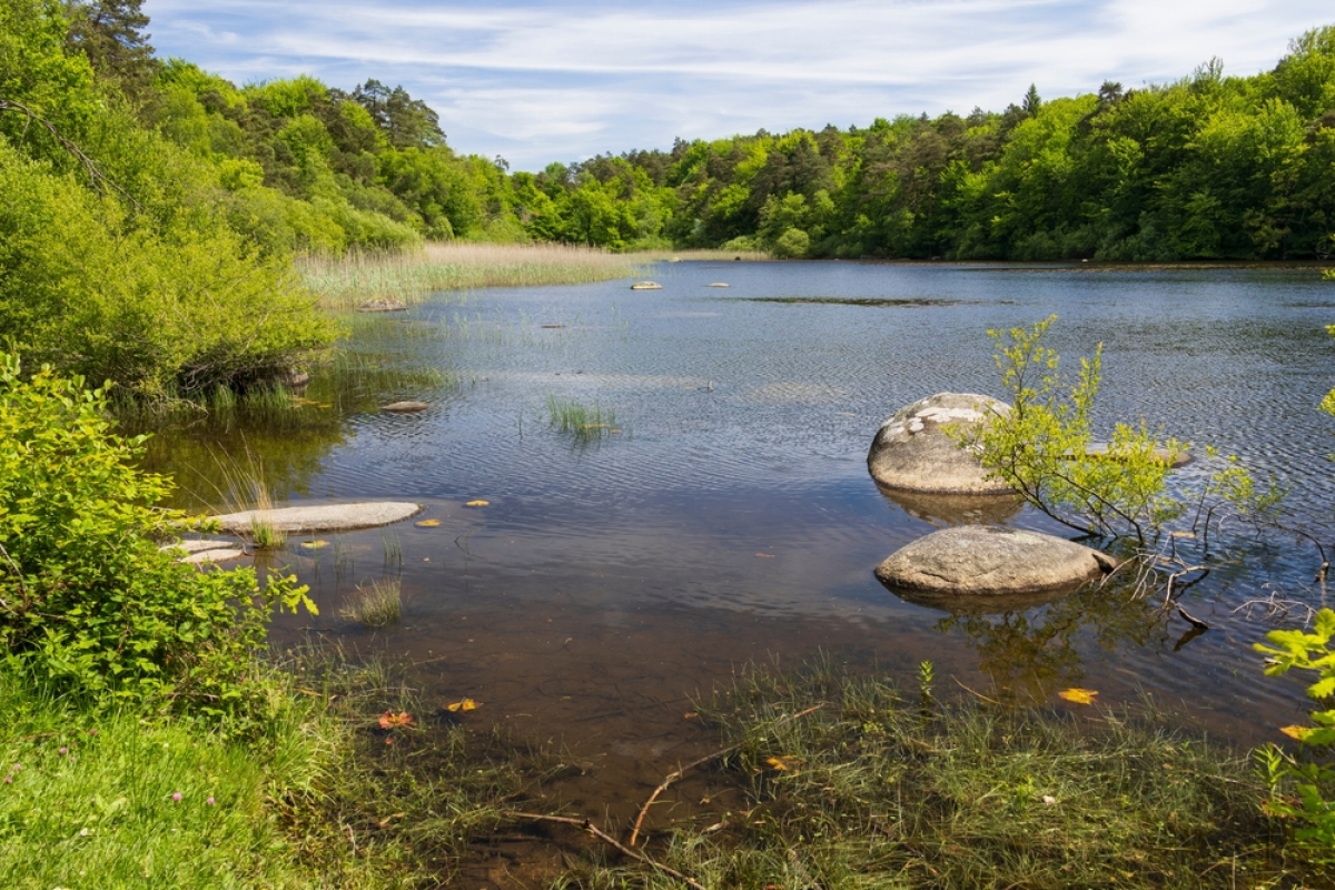 Le lac du Merle, situé au cœur du Sidobre