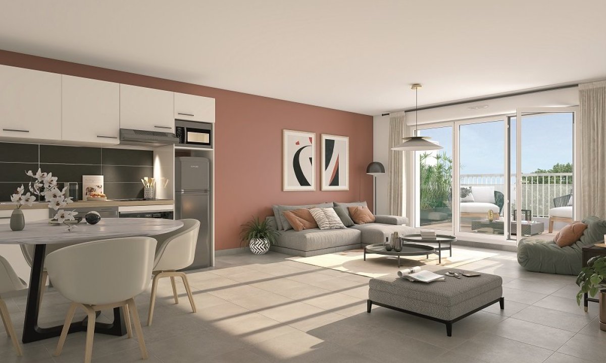 Programme neuf Croix Pastel : Appartements neufs à Lacroix-Falgarde référence 7737, aperçu n°1