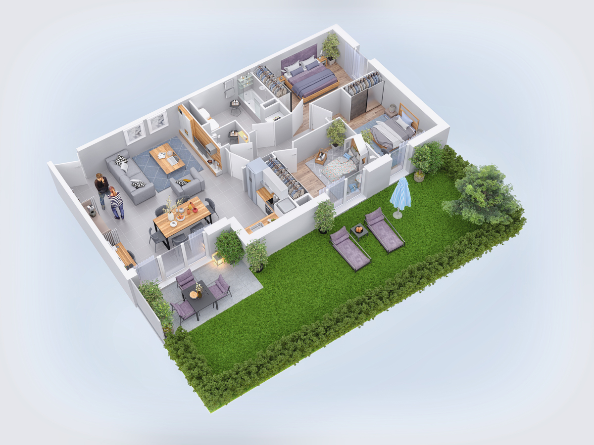 Programme neuf Intimist : Appartements neufs à L'Union référence 5787, aperçu n°1