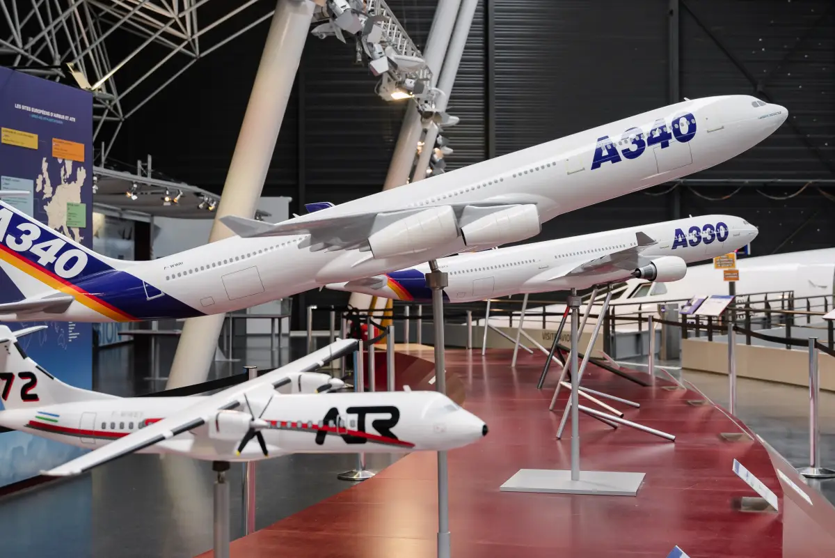 où vivre autour de Toulouse en famille  - les modèles d'avion Airbus du musée Aéroscopia