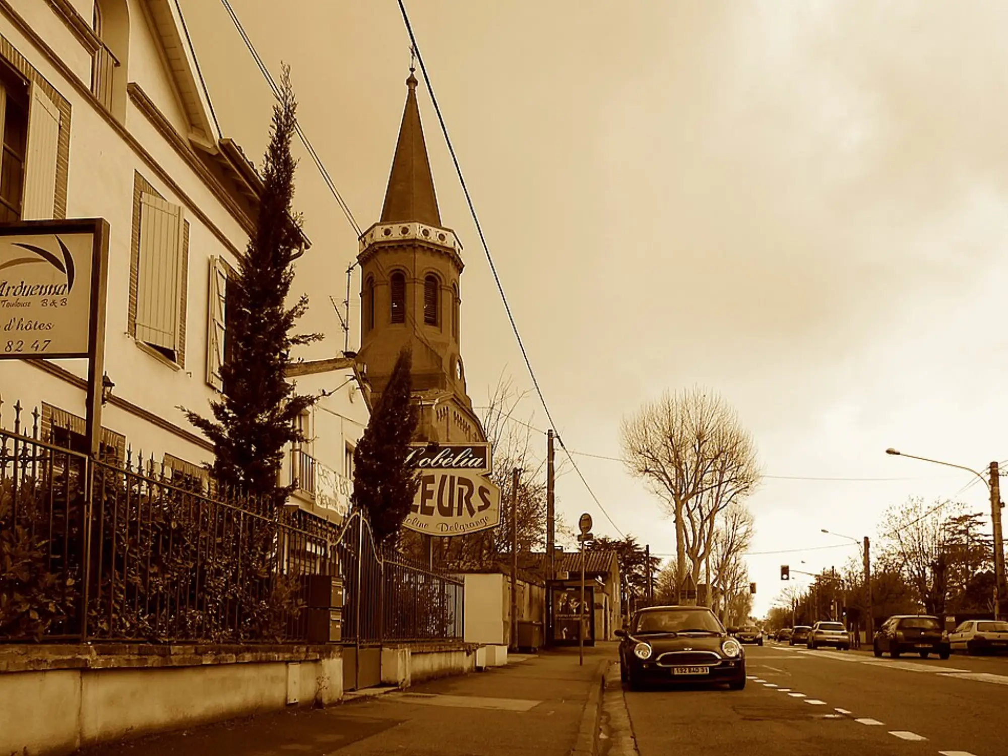 avenue de Lardenne sepia
